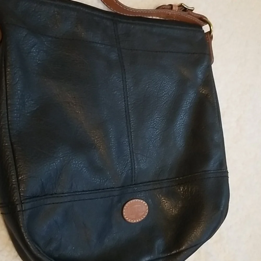 Fossil Hobo Bag Genuine Leather Purse Y2K Handbag